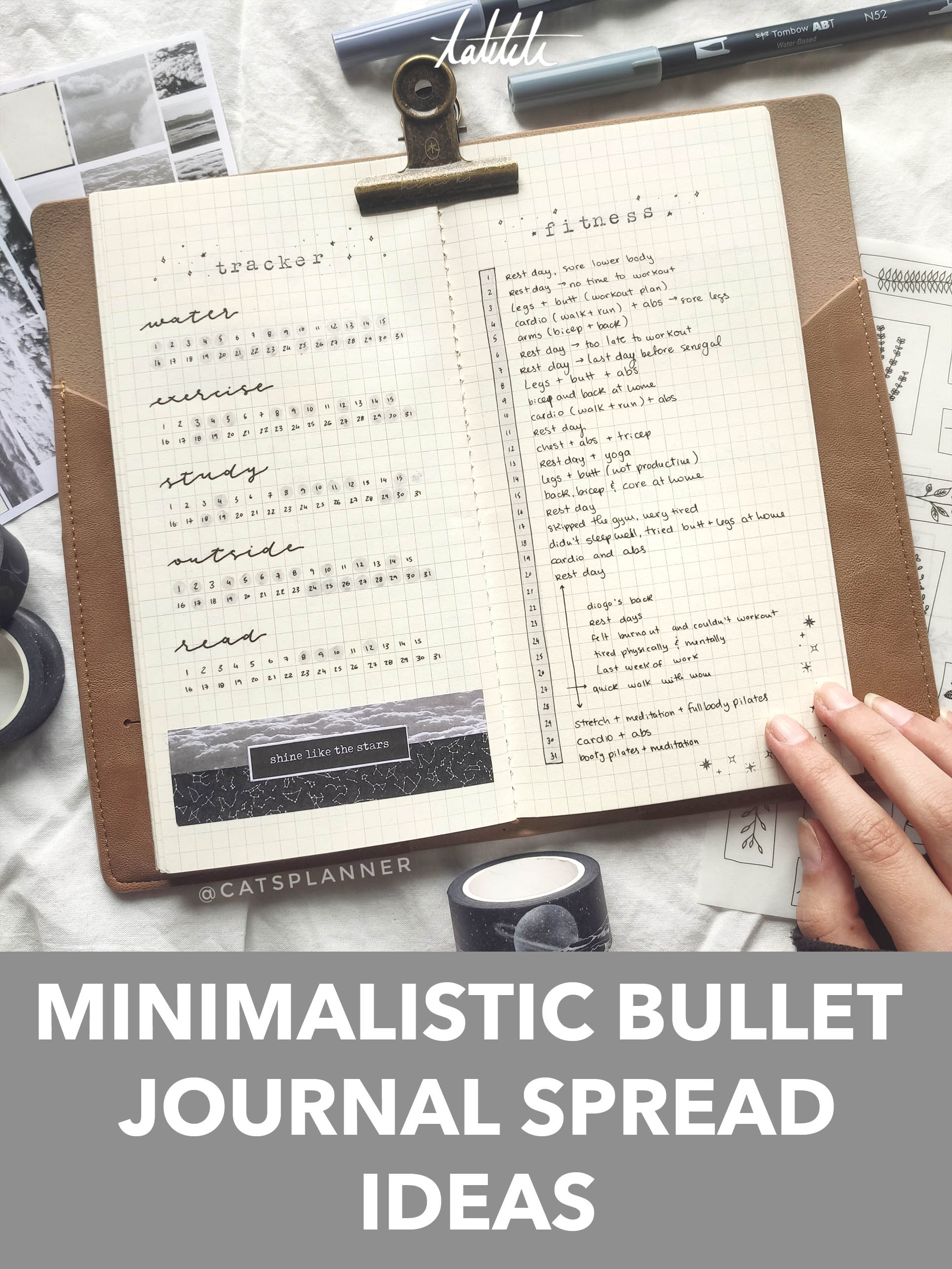 minimalistic bullet journal page ideas – takkti