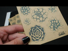 Load and play video in Gallery viewer, succulent kraft paper stickers - takkti