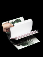 Load image into Gallery viewer, A5 hardcover BOUND notebook - palm design - "midnight garden collection" - takkti