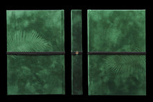 Load image into Gallery viewer, A5 hardcover BOUND notebook - palm design - "midnight garden collection" - takkti