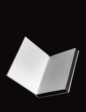 Load image into Gallery viewer, takkti limited notebook collection line art vertical lines design with black pages
