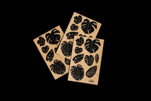 Load image into Gallery viewer, monstera leaves kraft paper stickers takkti