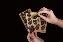 Load image into Gallery viewer, monstera leaves kraft paper stickers takkti