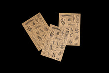 Load image into Gallery viewer, plant stamp kraft paper stickers takkti