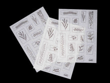 Load image into Gallery viewer, "oops" plant stamp washi paper stickers - takkti