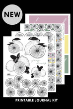 Load image into Gallery viewer, inkjuicy lemons printable bullet journal kit takkti