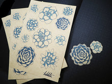Load image into Gallery viewer, succulent kraft paper stickers - takkti