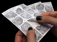 Load image into Gallery viewer, tree stumps stickers - takkti