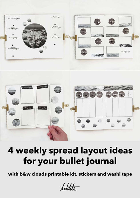 4 weekly spread layout ideas for your bullet journal