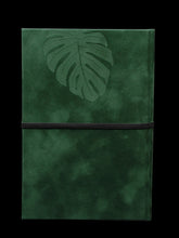 Load image into Gallery viewer, A5 hardcover BOUND notebook - monstera design - &quot;midnight garden collection&quot; - takkti
