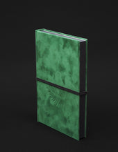 Load image into Gallery viewer, A5 hardcover BOUND notebook - palm design - &quot;midnight garden collection&quot; - takkti
