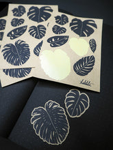 Load image into Gallery viewer, monstera leaves kraft paper stickers - takkti
