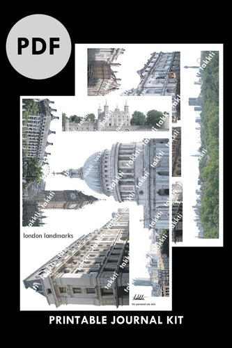 london landmarks printable kit PDF - takkti