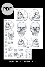 lade das bild in den galerie-viewer, skulls printable kit PDF - takkti
