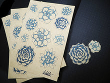 Load image into Gallery viewer, succulent kraft paper stickers - takkti
